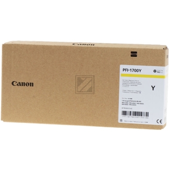 CANON Tintenpatrone yellow PFI1700Y iPF PRO-2000/PRO-6000S 700ml