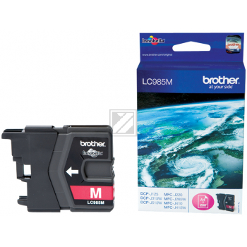 BROTHER Tintenpatrone magenta LC-985M DCP-J315W 260 Seiten BROTHER Tintenpatrone magenta LC-985M DCP-J315W 260 Seiten