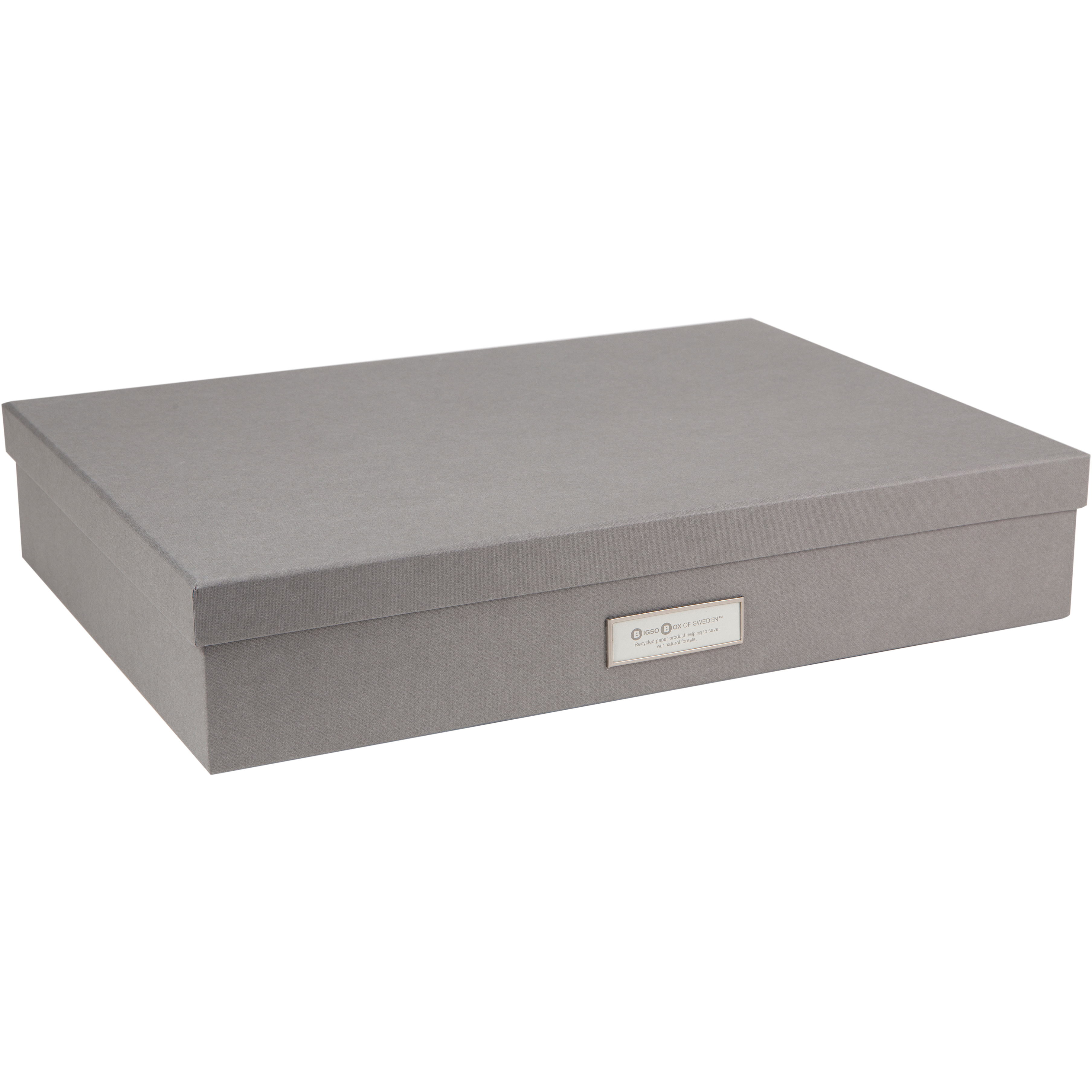 BIGSO BOX OF SWEDEN Aufbewahrungsbox Sverker A3 934154141 grau 43.5x31x8.5cm