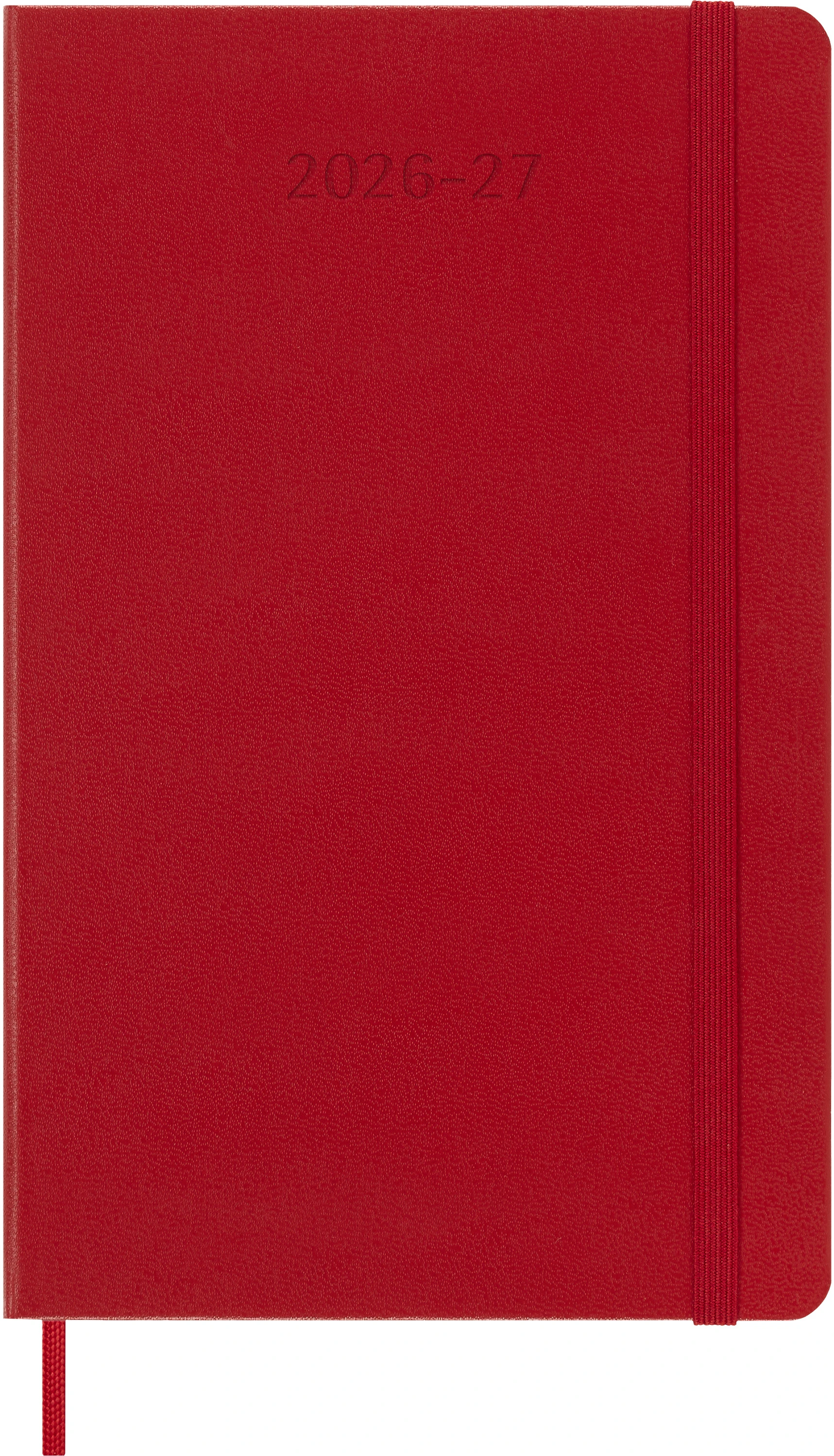 MOLESKINE Wochen-Notizkalender 26/27 DHF218WN3Y27 18M liniert HC rot 13x21cm