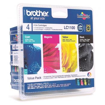 BROTHER Valuepack Tinte CMYBK LC-1100VALBP MFC-6490CW 450/325 Seiten