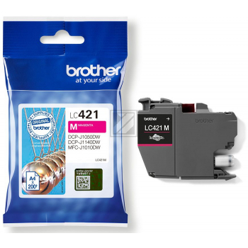 BROTHER Tintenpatrone magenta LC-421M DCP-J1050 200 Seiten BROTHER Tintenpatrone magenta LC-421M DCP-J1050 200 Seiten