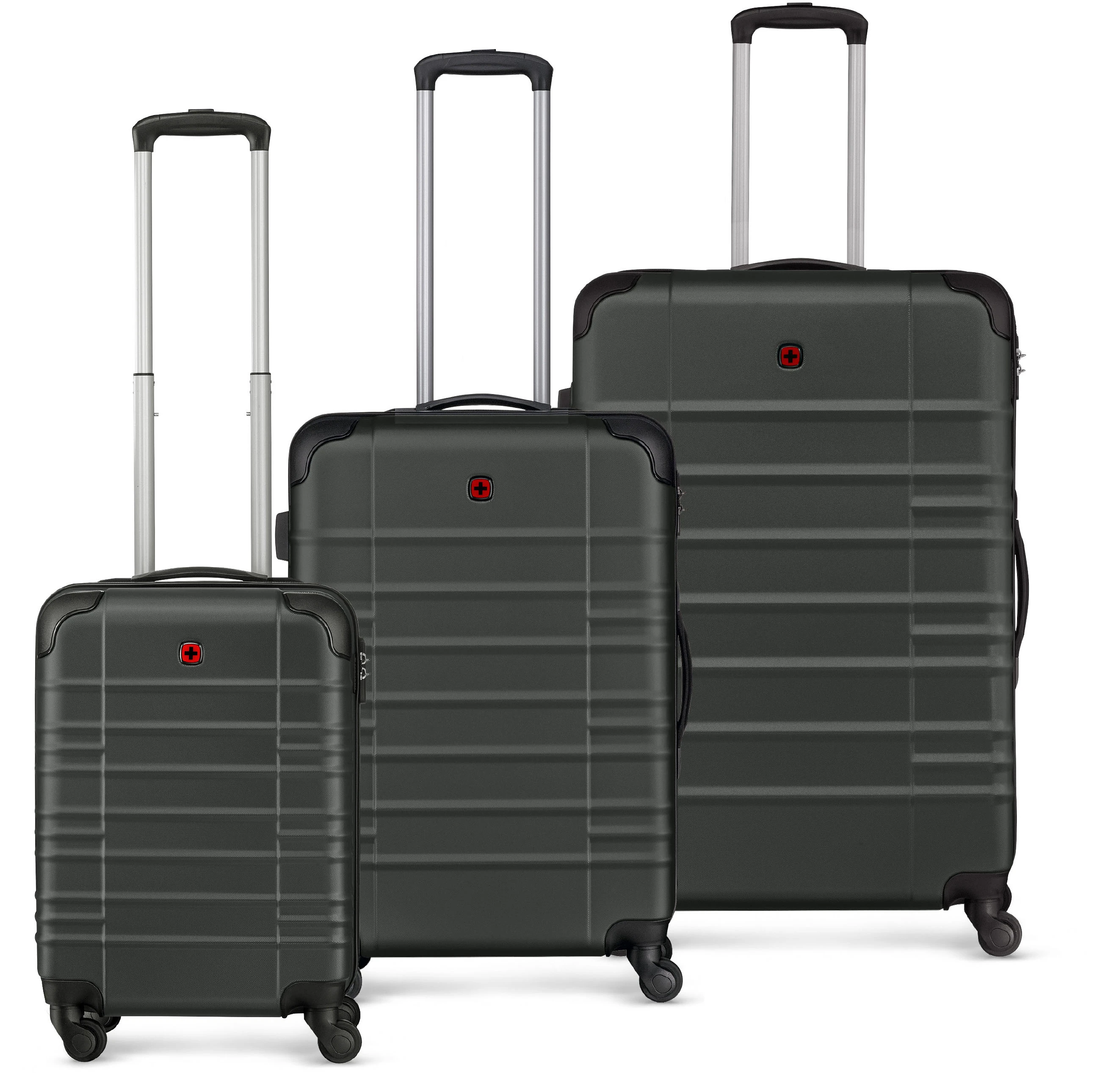 WENGER Amplar Hardside Luggage 653305 3er Set S M L Anthracite