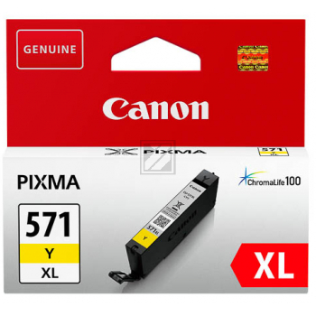 CANON Tintenpatrone XL yellow CLI-571XLY PIXMA MG5750 11ml