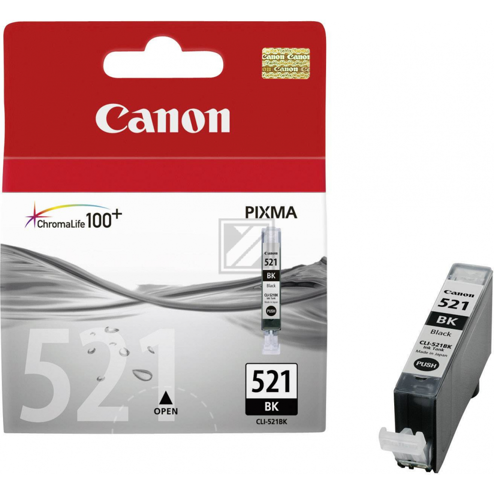 CANON Tintenpatrone schwarz CLI-521BK PIXMA MP 980 9ml