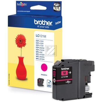 BROTHER Tintenpatrone magenta LC-121M DCP-J132 300 Seiten