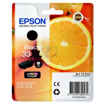 EPSON Tintenpatrone 33XL schwarz T335140 XP-530/630/830 530 Seiten EPSON Tintenpatrone 33XL schwarz T335140 XP-530/630/830 530 Seiten