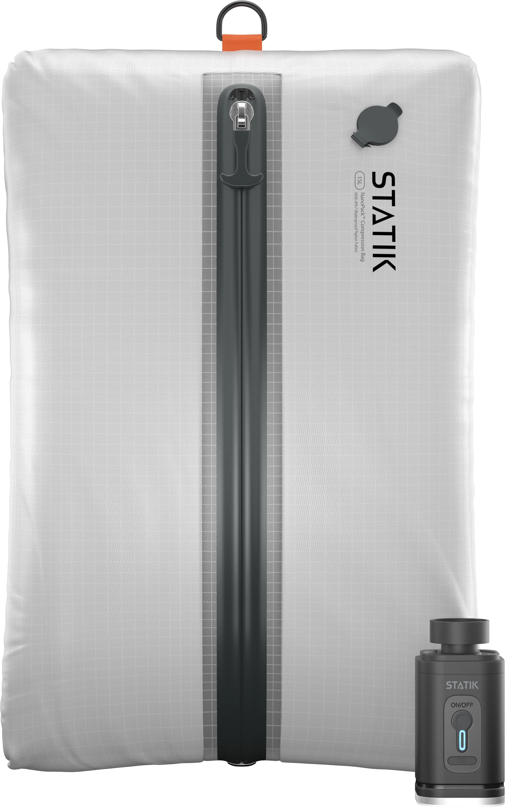 STATIK NanoPack Travel Kit PUP-0090-BLK 1 Bag + 1 Pump,Black