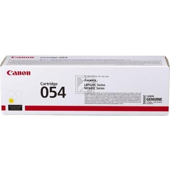 CANON Toner-Modul 054 yellow CRG 054 Y LBP621/MF641 1200 Seiten CANON Toner-Modul 054 yellow CRG 054 Y LBP621/MF641 1200 Seiten