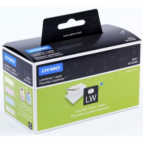 DYMO Adressetiketten Papier 89x28mm S0722380 4-farbig, permanent 4x130 Stk. DYMO Adressetiketten Papier 89x28mm S0722380 4-farbig, permanent 4x130 Stk.