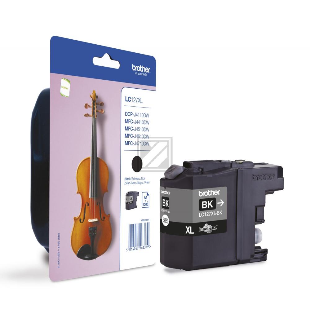 BROTHER Tintenpatrone XL schwarz LC-127XLBK DCP-J4110DW 1200 Seiten BROTHER Tintenpatrone XL schwarz LC-127XLBK DCP-J4110DW 1200 Seiten
