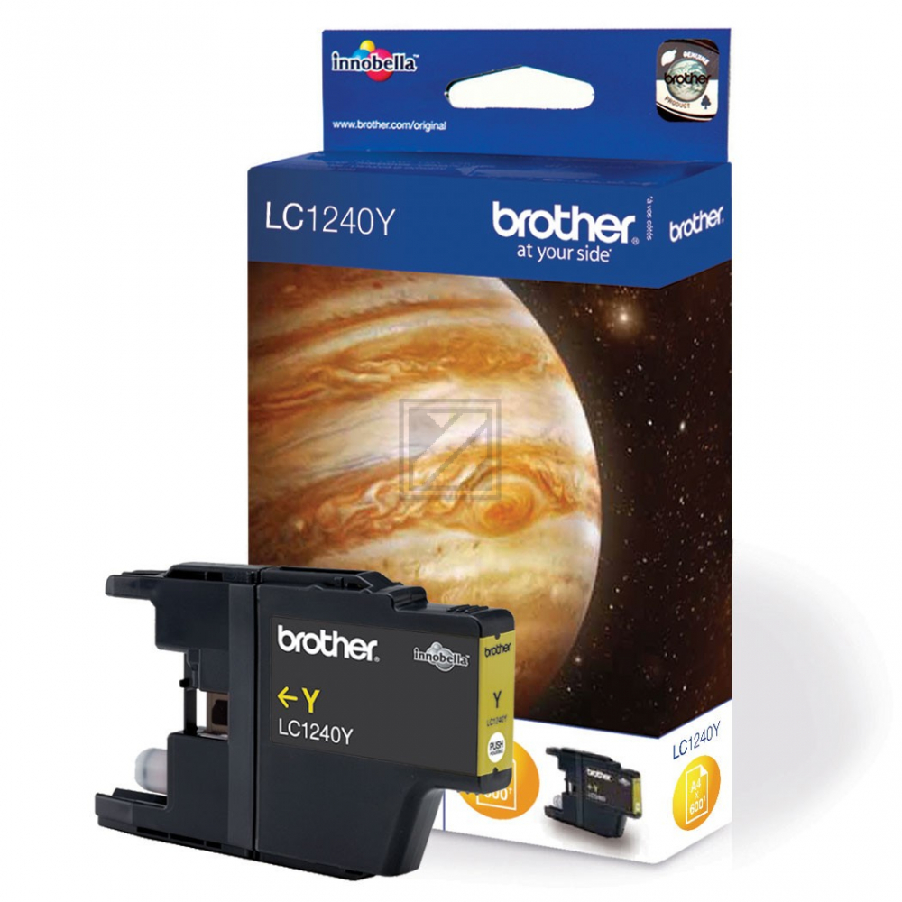 BROTHER Tintenpatrone yellow LC-1240Y MFC-J6510DW 600 Seiten BROTHER Tintenpatrone yellow LC-1240Y MFC-J6510DW 600 Seiten