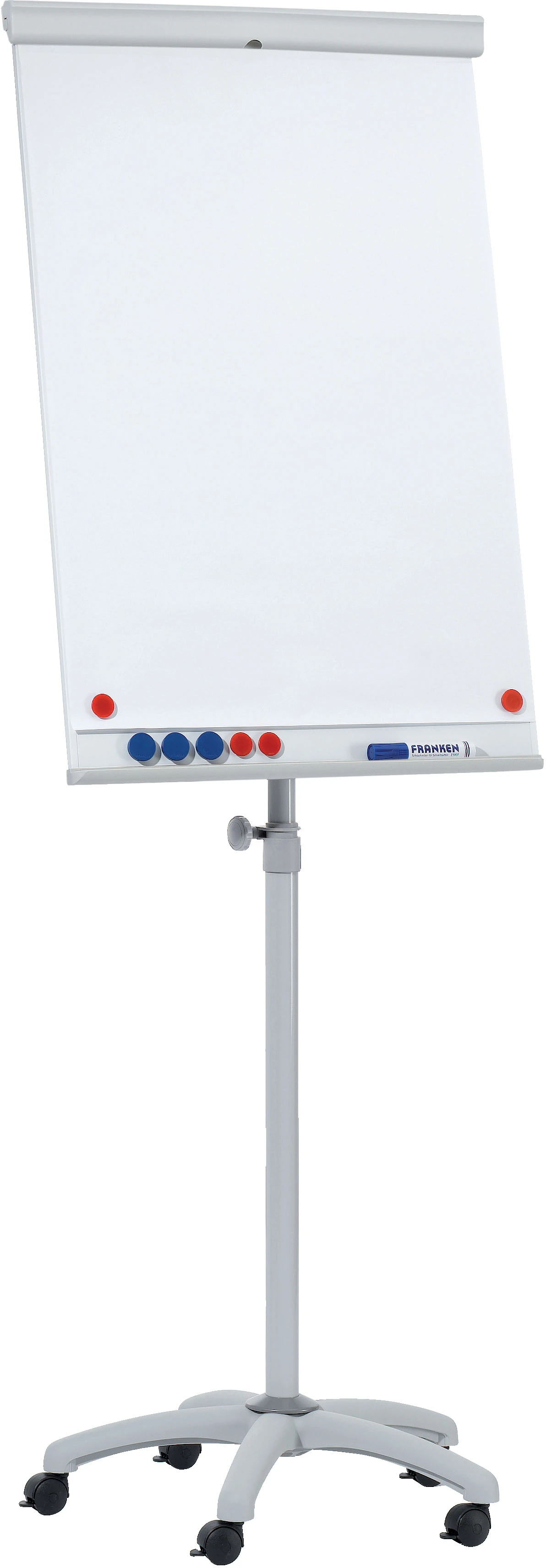 FRANKEN Flipchart X-tra!Line 68x105cm EL-FC31 hellgrau mobil