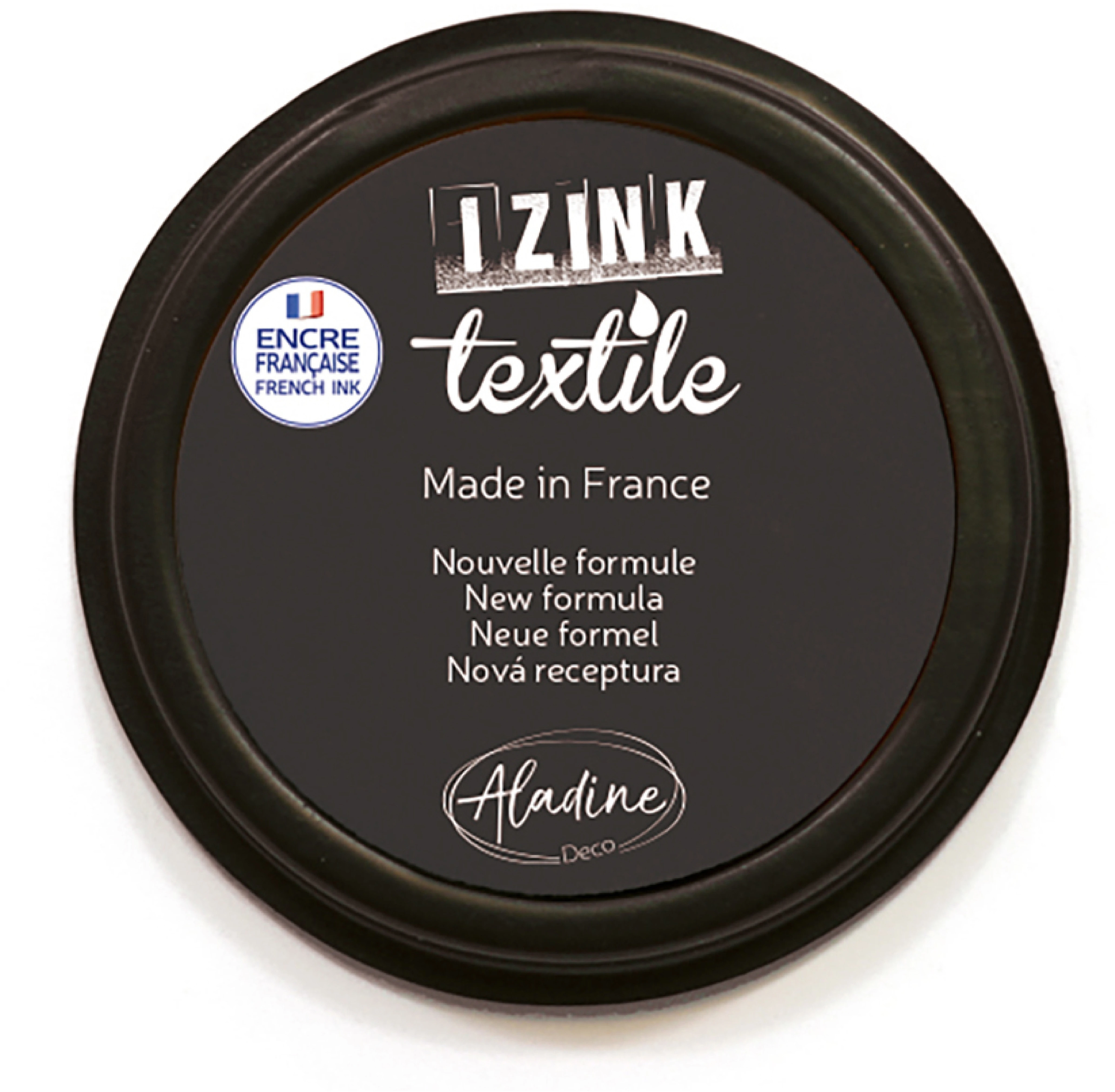 ALADINE Textilstempelkissen IZINK 19018 schwarz