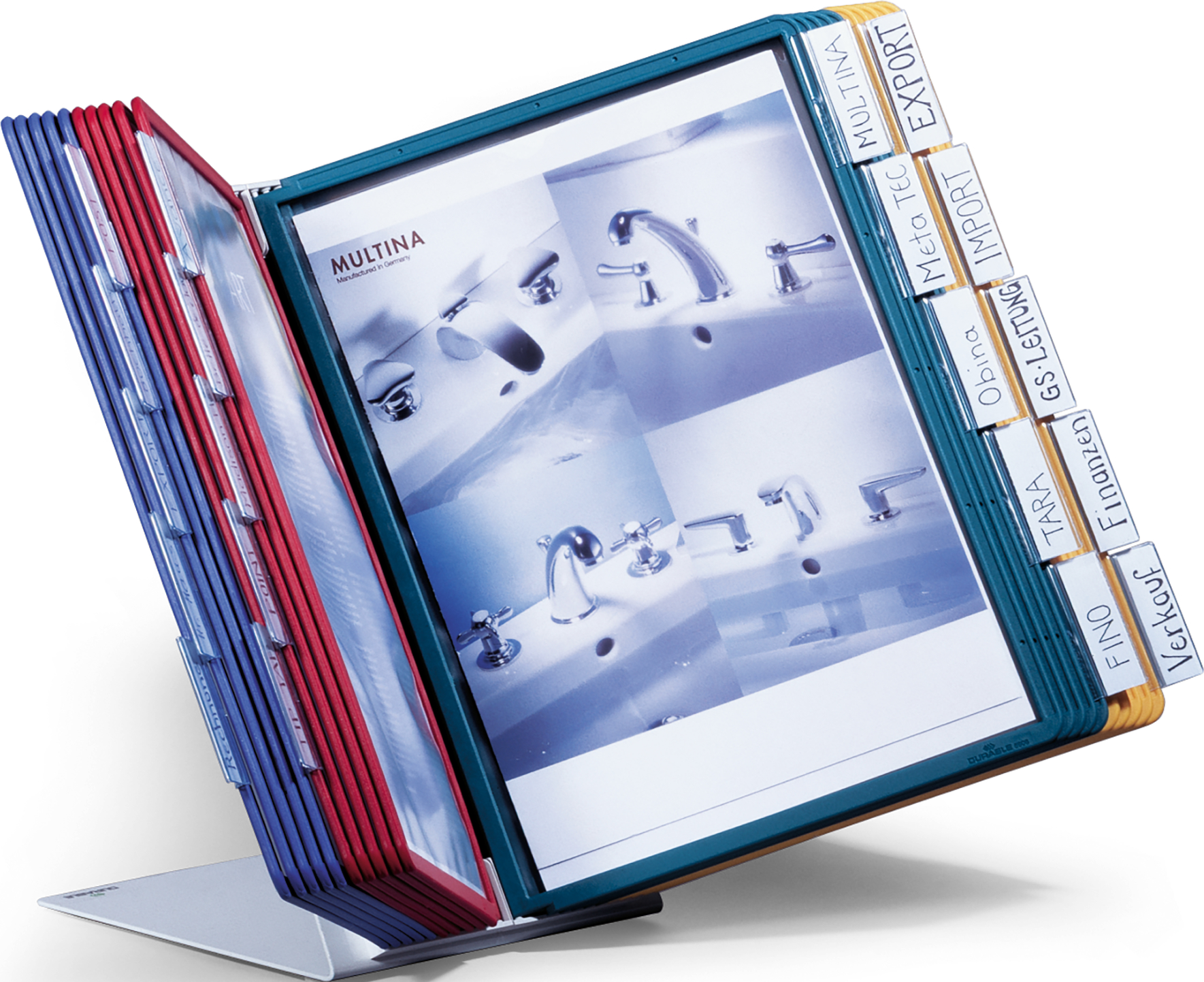 DURABLE Displaysystem VARIO Table 20 569900 farbig, mit 20 Sichttafeln A4