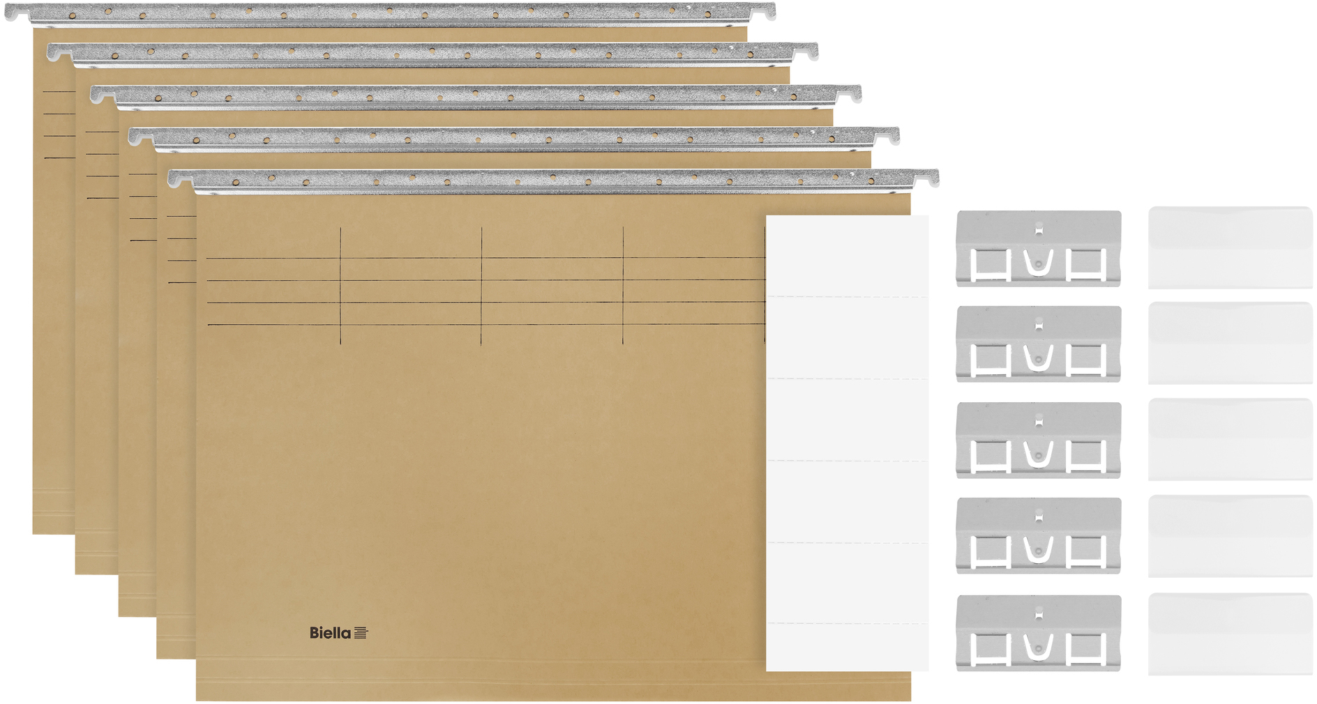 BIELLA Hängemappen-Set A4 27045600U olive 32x26cm 5 Stück