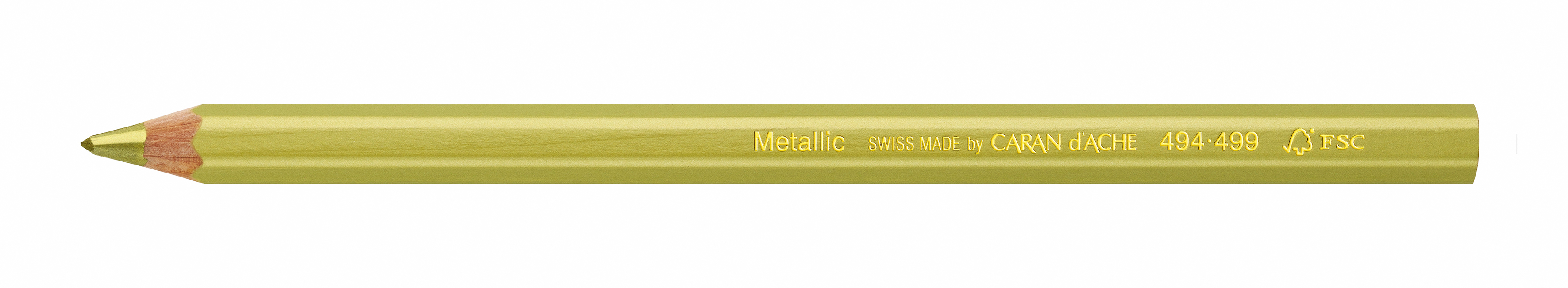 CARAN D'ACHE Colour Block 494.499 gold FSC metallic