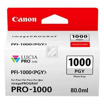 CANON Tintenpatrone photo grau PFI-1000 iPF PRO-1000 80ml