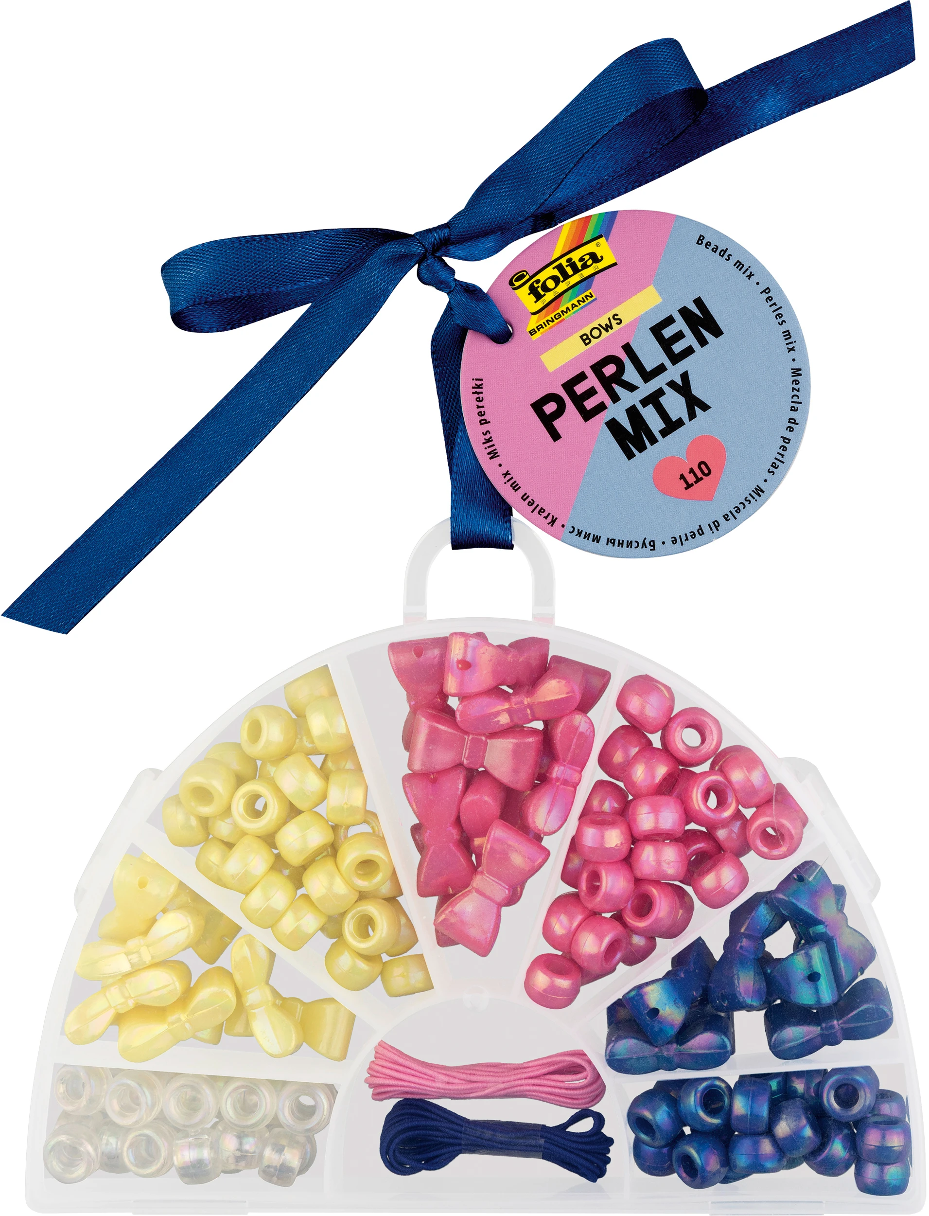 FOLIA Perlen Mix 32033 Bows 110 Teile