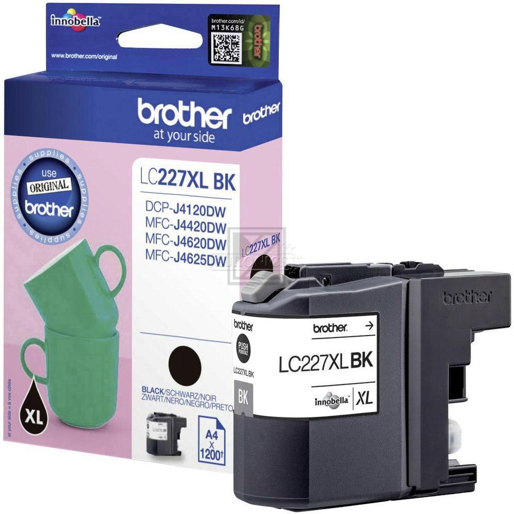 BROTHER Tintenpatrone schwarz LC-227XLBK MFC-J4620DW 1200 Seiten