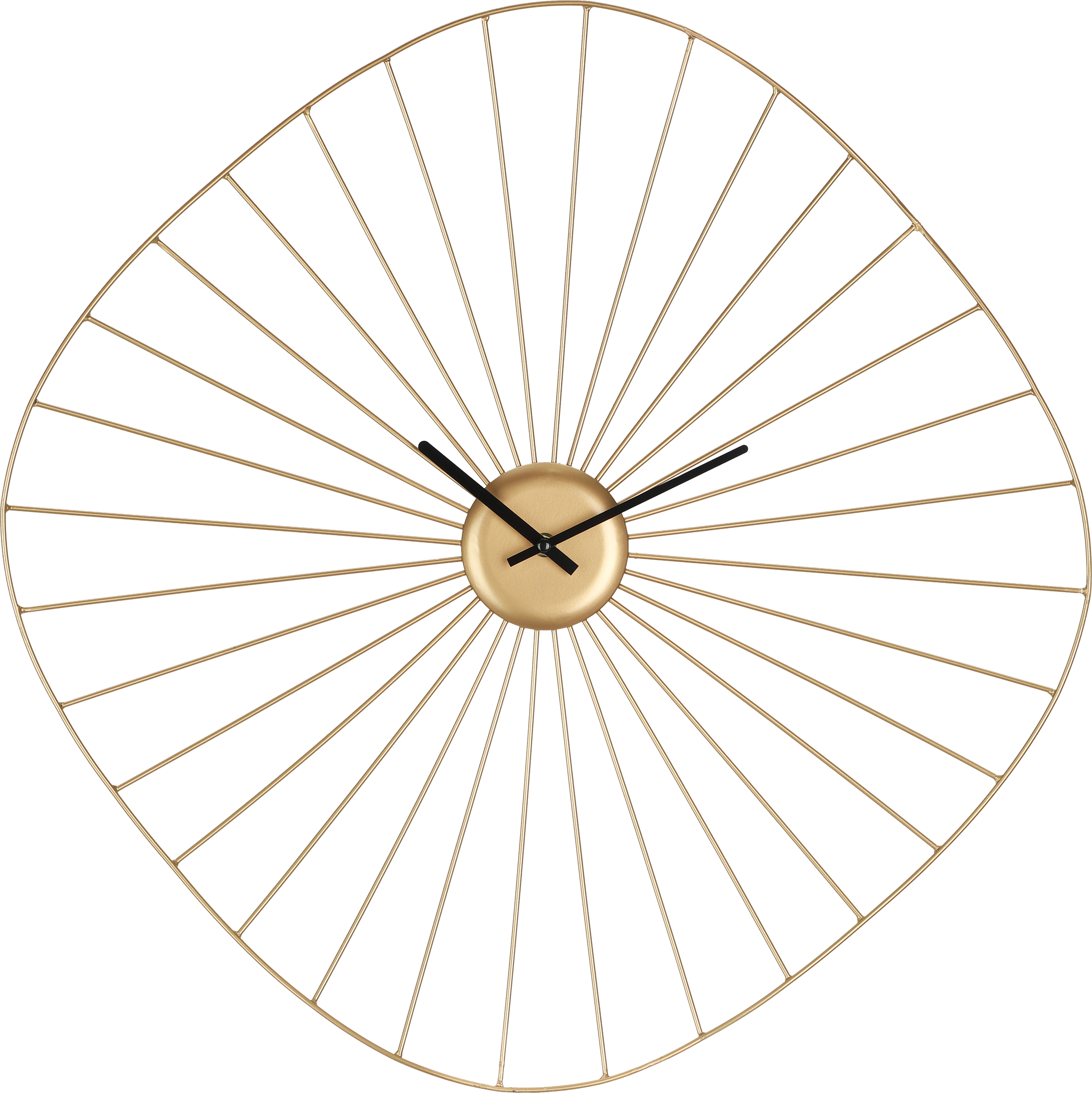 EGLO Wanduhr Matsumoto 60x60cm 425517 gold/schwarz