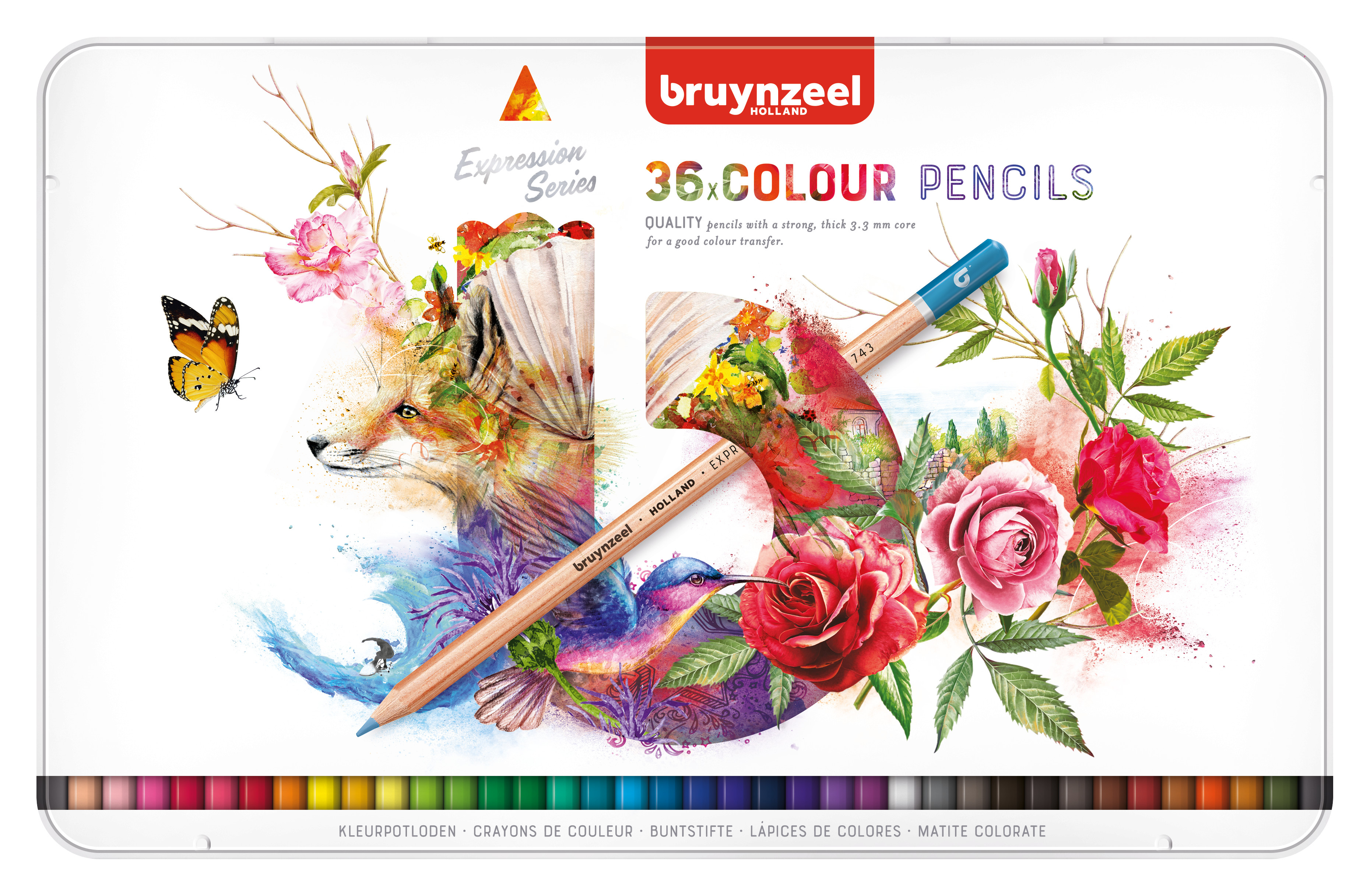 BRUYNZEEL Farbstifte 60312036 Expression 36 Stück