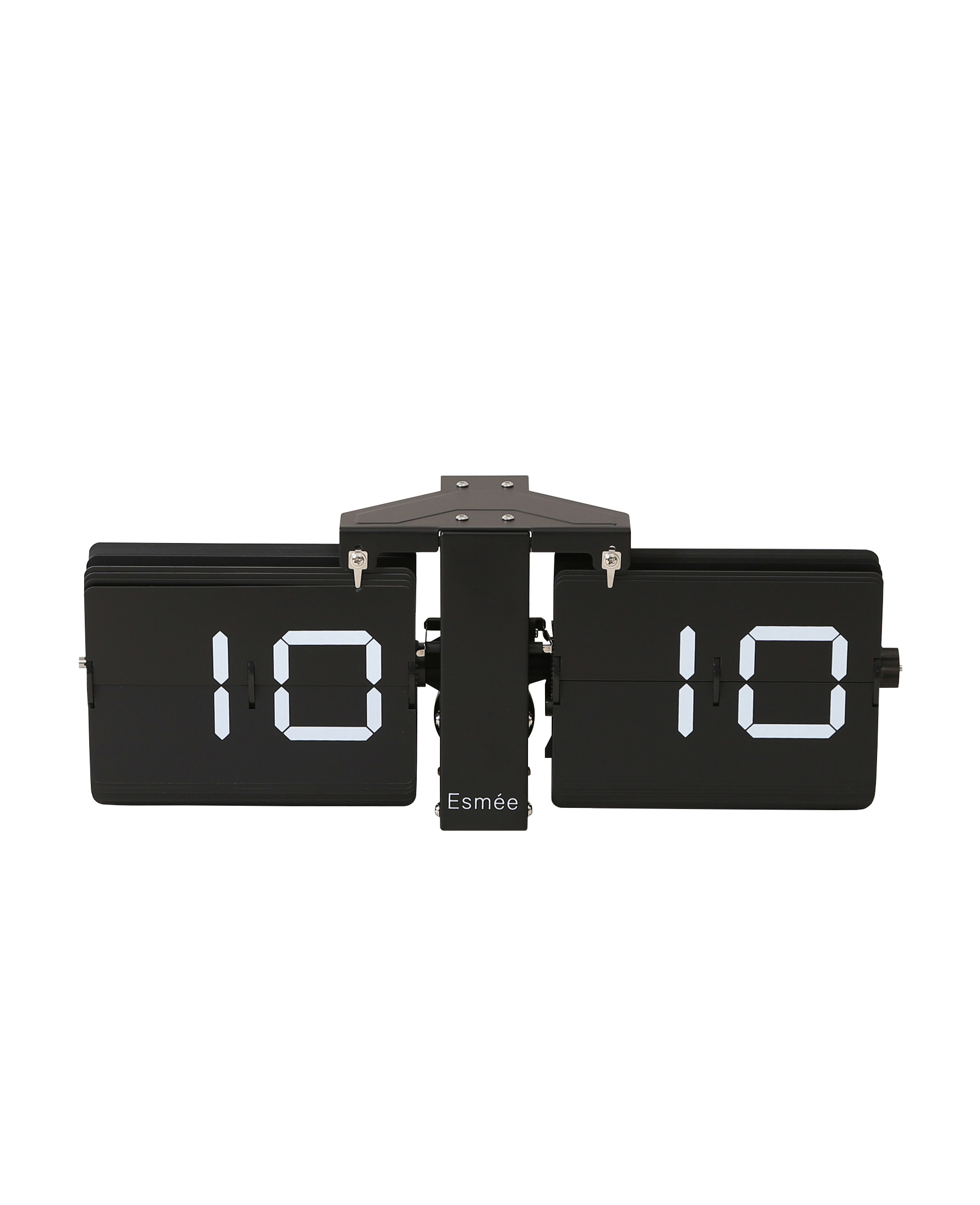 ESMEE Wanduhr Flip Clock 240.006.03 schwarz