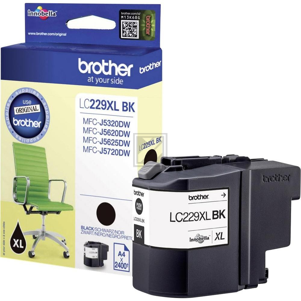 BROTHER Tintenpatrone schwarz LC-229XLBK MFC-J5720DW 2400 Seiten