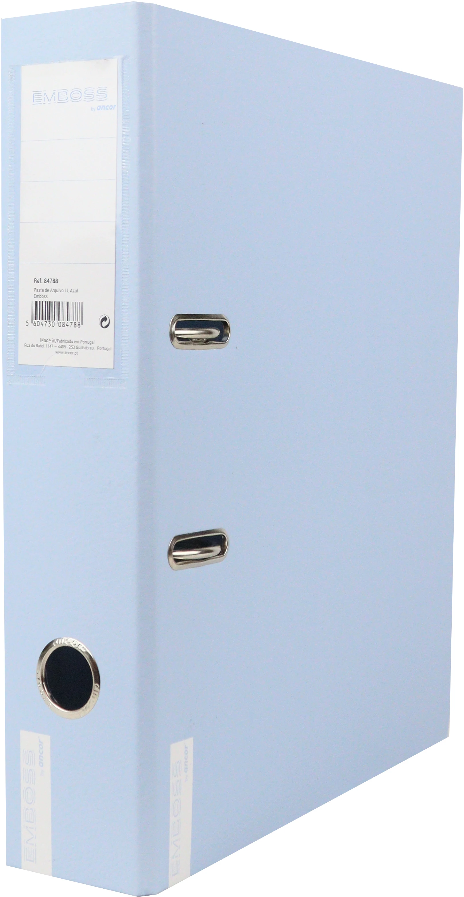 ANCOR Ordner 8 cm, A4 118728 Emboss Dry, blau
