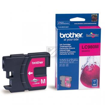 BROTHER Tintenpatrone magenta LC-980M DCP-165C 260 Seiten BROTHER Tintenpatrone magenta LC-980M DCP-165C 260 Seiten