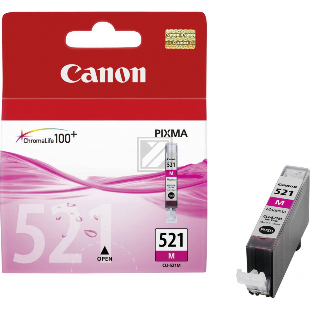 CANON Tintenpatrone magenta CLI-521M PIXMA MP 980 9ml CANON Tintenpatrone magenta CLI-521M PIXMA MP 980 9ml