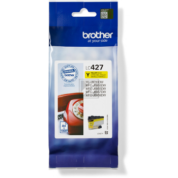 BROTHER Tintenpatrone yellow LC-427Y MFC-J5955 1500 Seiten