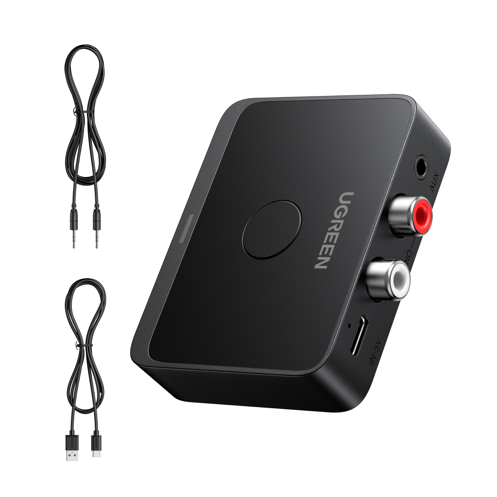 UGREEN Receiver Audio Adapter, BT 55545 3.5 mm and 2RCA Adapter
