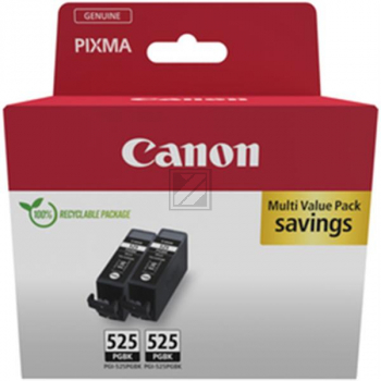CANON Twin Pack Tinte 2x19ml schwarz PGI-525PACK PIXMA iP 4850 2 Stück