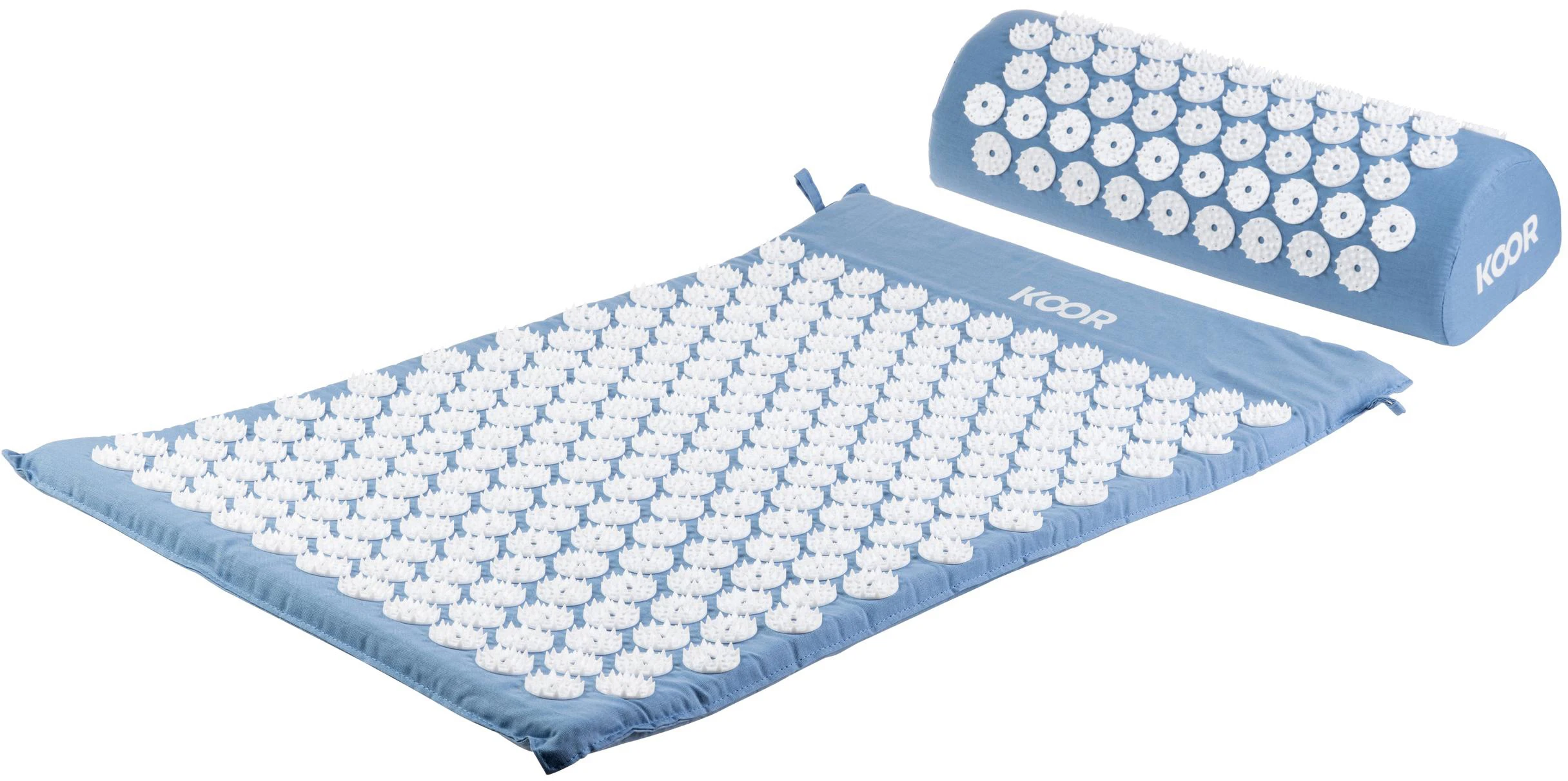 KOOR Akupressurmatte mit Kissen F01575 blau/weiss