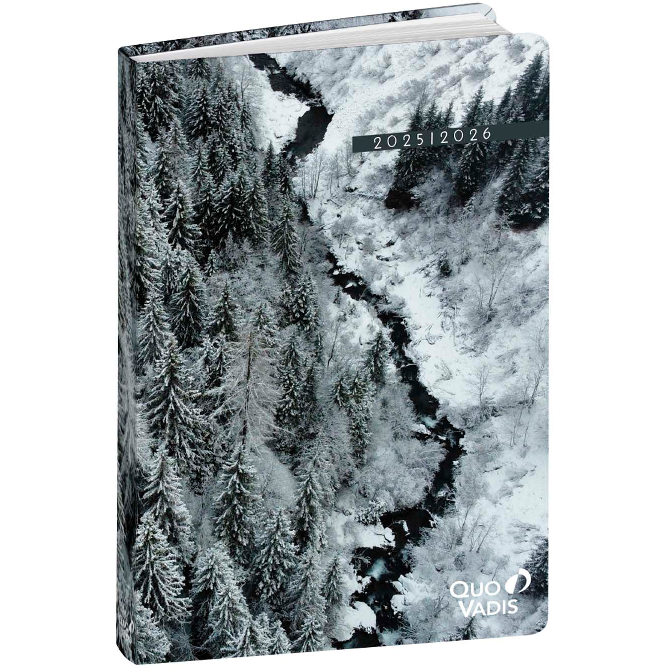 QUO-VADIS Eurotextagenda Respire 25/26 1282536Q 1T/1S 12M Schnee ML 12x17cm
