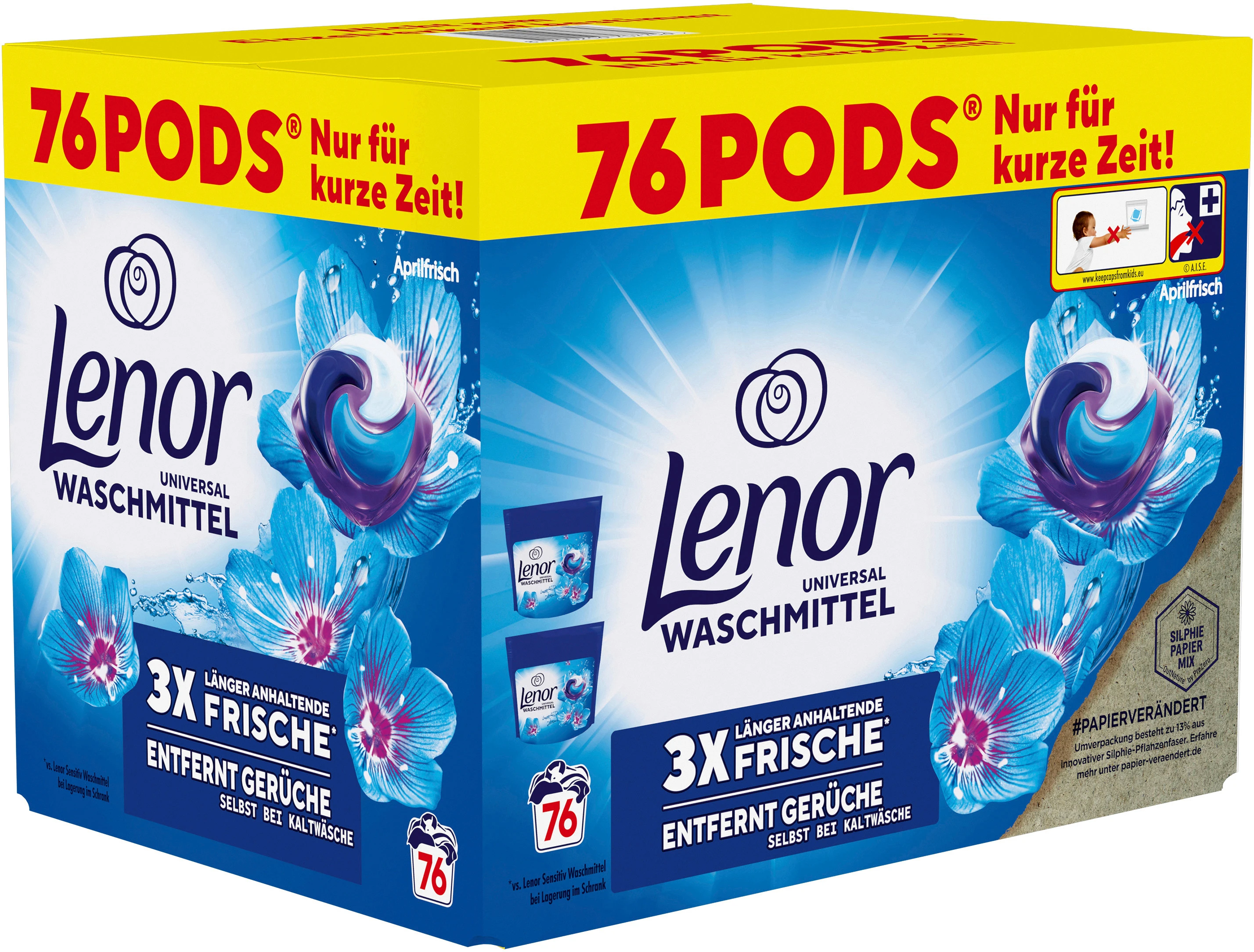 LENOR Wäsche-Pods Allin1 972428 Aprilfrisch 76 Pods