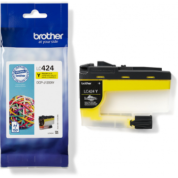 BROTHER Tintenpatrone yellow LC-424Y DCP-J1200 750 Seiten BROTHER Tintenpatrone yellow LC-424Y DCP-J1200 750 Seiten