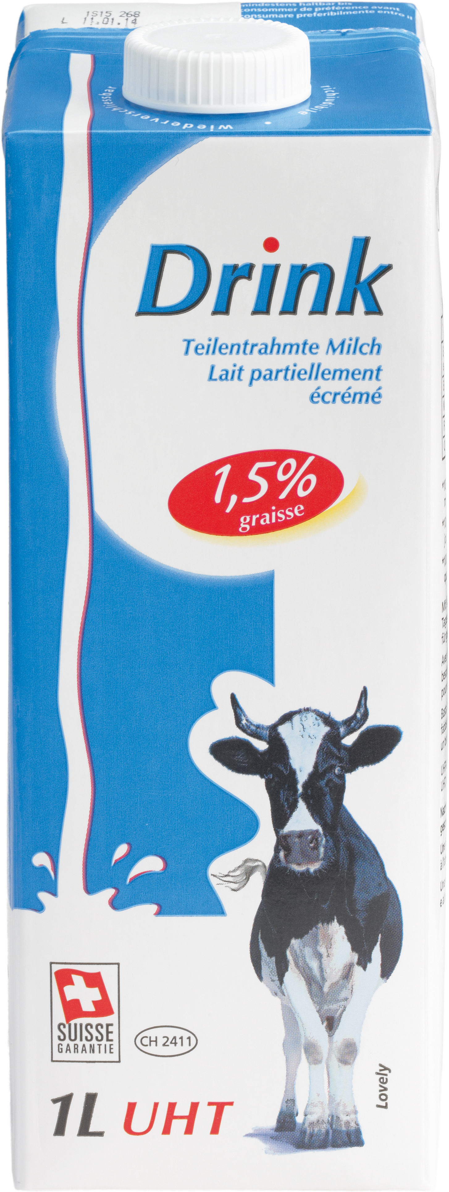LOVELY UHT Drink Milch Tetra 1lt 23460
